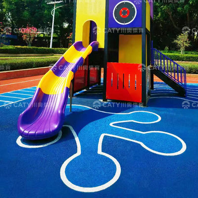 Populäre farbenfrohe UV-beständige EPDM-Gummi-Granulate für Laufbahnen Spielplätze Wohngebiete & Fitnessrouten