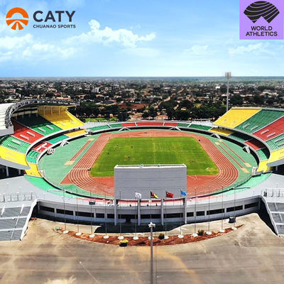 IAAF-Sandwich-System Halbverarbeitete Laufbahnen Athletik-Laufbahn- und Feldmaterialien EPDM-Gummi-Granulate für Spielplatzoberflächen