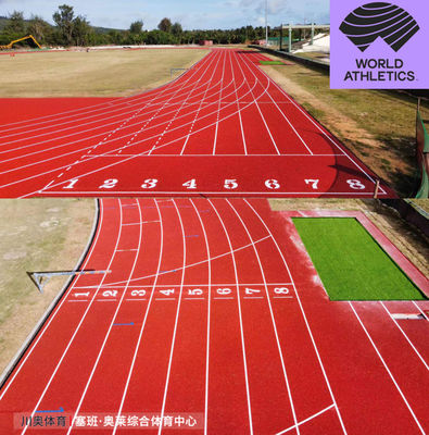Die IAAF genehmigt hochleistungsfähige synthetische EPDM-Gummi-Laufbahn Jogging-Strecke für Sportfeld Sportzentrum Trainingszentrum Sportkomplex Sportvereine