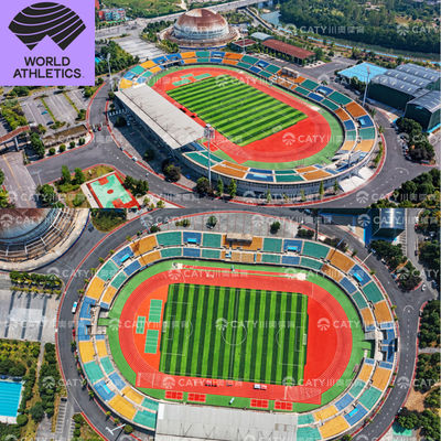 IAAF-zugelassene Laufbahn für EPDM-Rubber-Laufboden mit glattem EPDM-Laufwerk