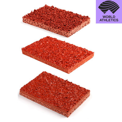 Profiqualität Wet Pour Rubber Granules Rubber Track System für Sportrehabilitationszentren / Elite-Athleten-Ausbildungsstätten