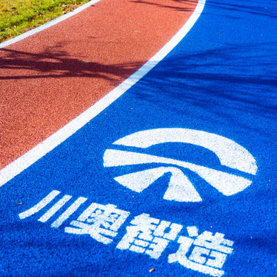 Elastische Gummi-Laufbahn für Stadien Gummi-Laufbahn mit wasserdichten Jogging Gummi-Mulch-Chips