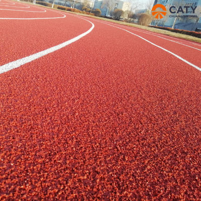 Anti-UV-Sportlaufbahn Schalldichte EPDM-Gummi-Granulate China Laufbahn-Installationsfabriken