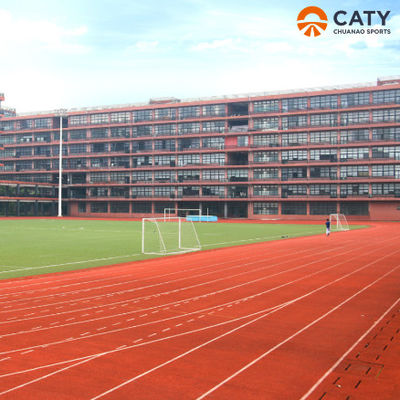Flammfeste Sportlaufbahn mit EPDM-Oberfläche als synthetisches Laufbahnmaterial EPDM-Gummigranulate