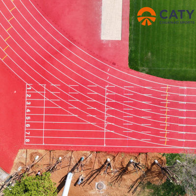 Outdoor Sport Vorgefertigte Athletik-Laufbahn-Installation Farbgummi-Granulate
