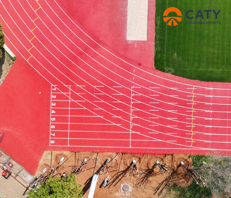 Erschwingliche synthetische Athletikbahn für alle Wetterbedingungen - wenig Wartung und UV-beständig