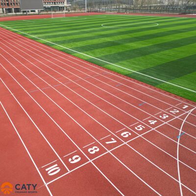 Langlebige und kostengünstige Hybrid-Sportoberfläche, kombiniert EPDM-Granulat mit PU-Binder für Schulen und Sportzentren