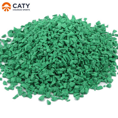 ECO-zertifizierte Gummi-Füllgranulate. Elastischer Füllstoff für sicheren und nachhaltigen Kunstrasen.