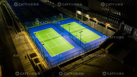 Halbverarbeitete Sportplatzsysteme mit Schlagdämpfung > 53%, UV-dicht und einfach zu installieren für den Einsatz in verschiedenen Sportarten