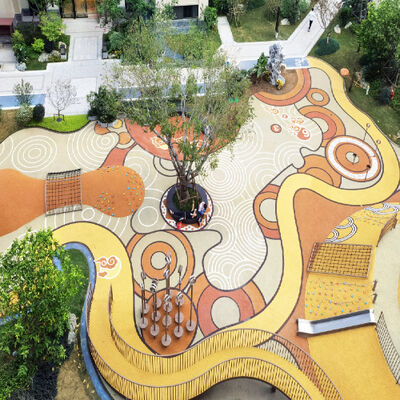 Hochdichter EPDM-Bodenbelagsbinder für Kinderspielbereiche, Freizeitanlagen, Spielplätze und Rennstrecken