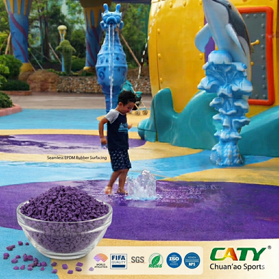 1-3MM 20% Wet Pour EPDM Gummi Fußboden nahtloser Sicherheit Kinder Spielplatz Gummi Fußboden für Wasserparks Kinder Spielbereiche